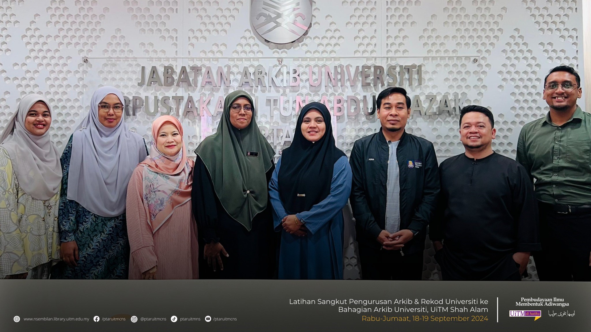 Sesi Latihan Sangkut Di Bahagian Arkib Universiti